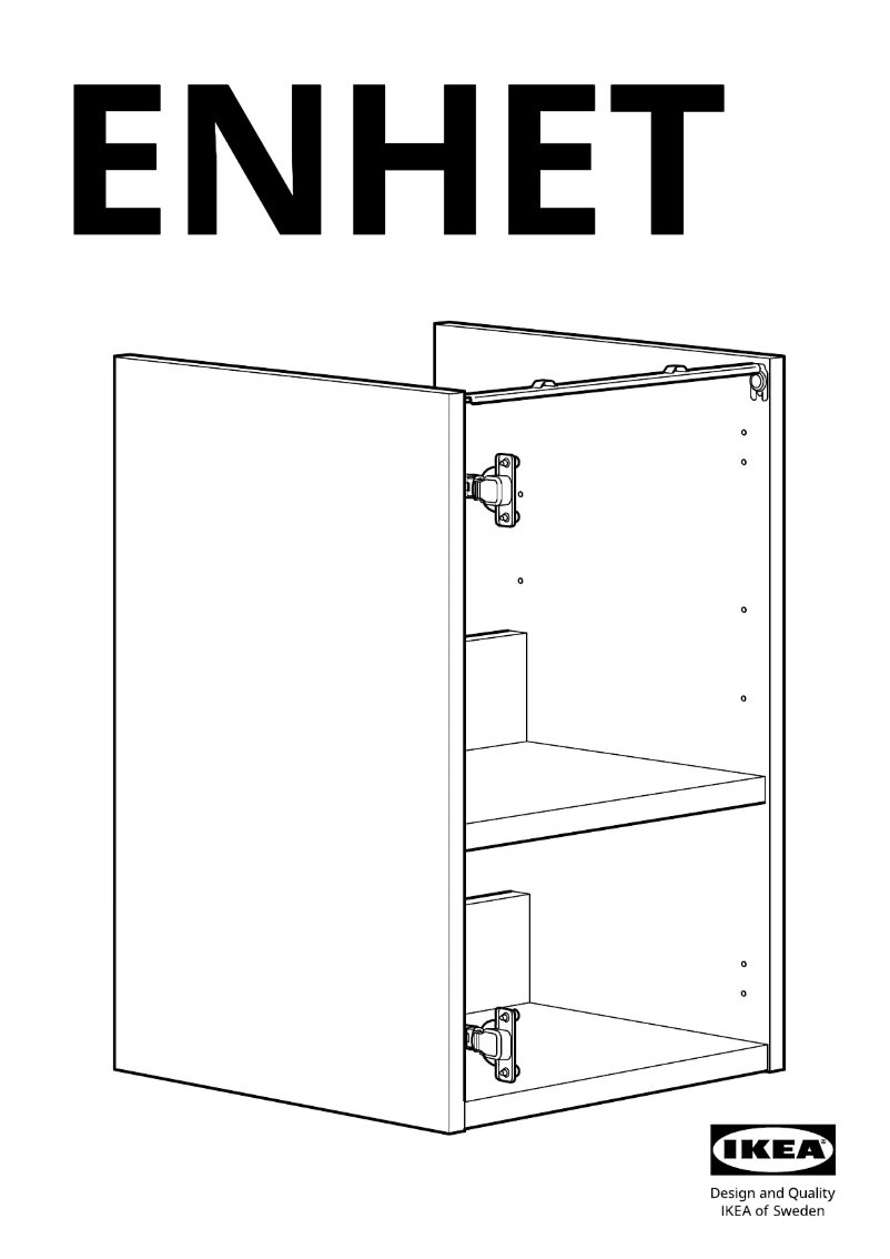 Page 1 de la notice Manuel utilisateur Ikea ENHET 504.405.96