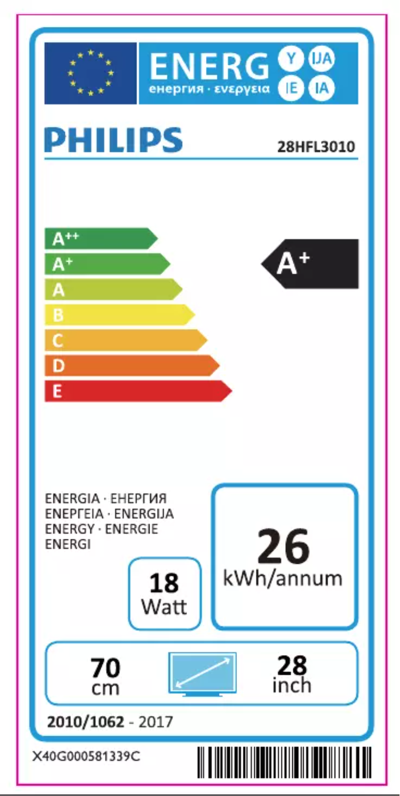 Image de la première page du manuel de l'appareil 28HFL3010T