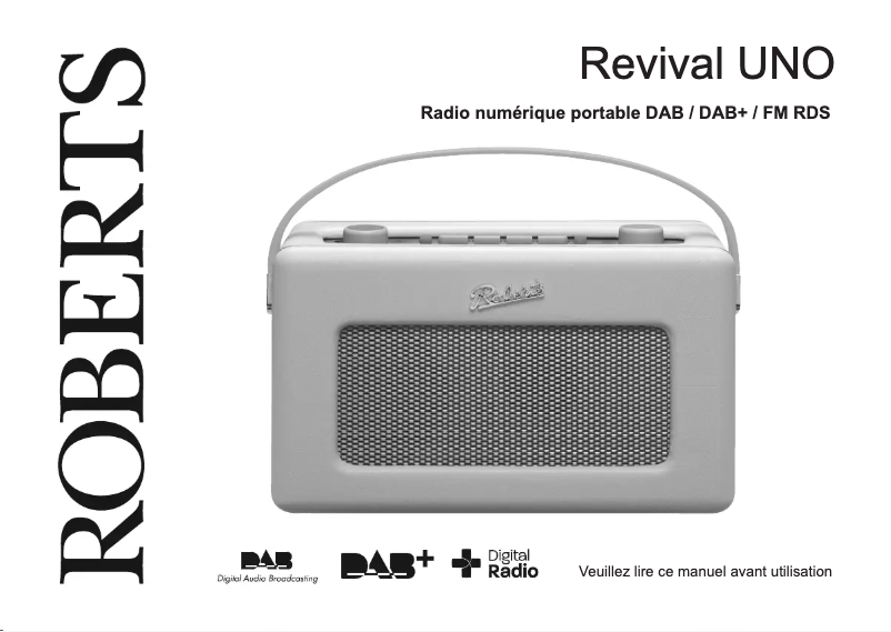 Page 1 de la notice Manuel utilisateur Roberts Revival Uno