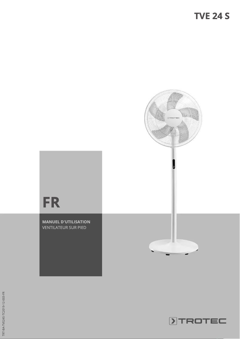 Page n°1 - Manuel utilisateur Trotec TVE 24 S