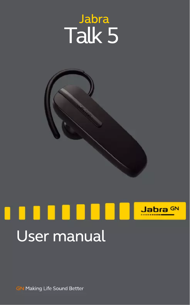 Page n°1 - Manuel utilisateur Jabra Talk 5