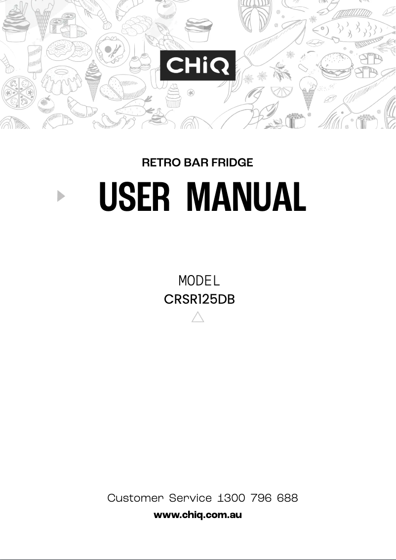 Image de la première page du manuel de l'appareil CRSR125DB