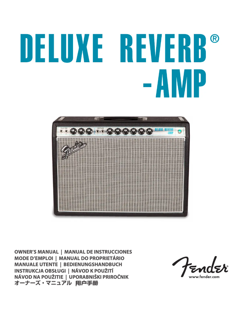 Page 1 de la notice Manuel utilisateur Fender ’68 Custom Deluxe Reverb