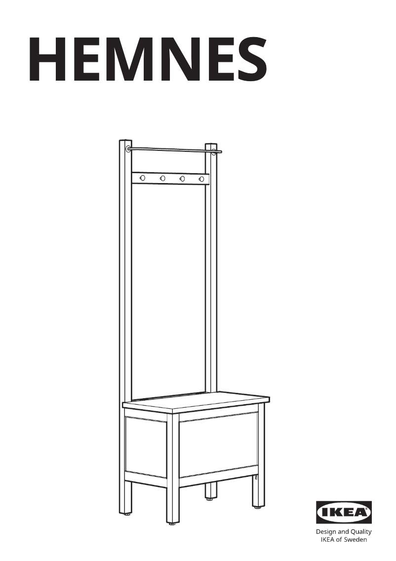 Page 1 de la notice Manuel utilisateur Ikea HEMNES 903.966.57