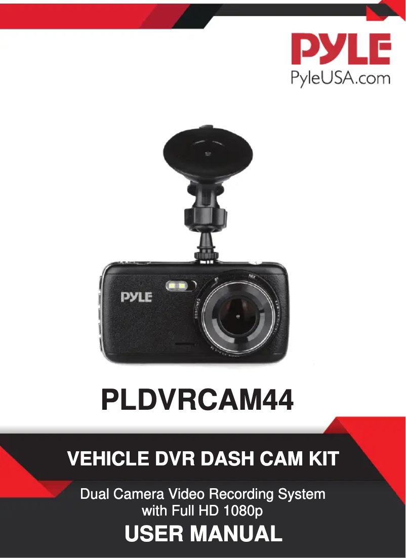 Image de la première page du manuel de l'appareil PLDVRCAM44