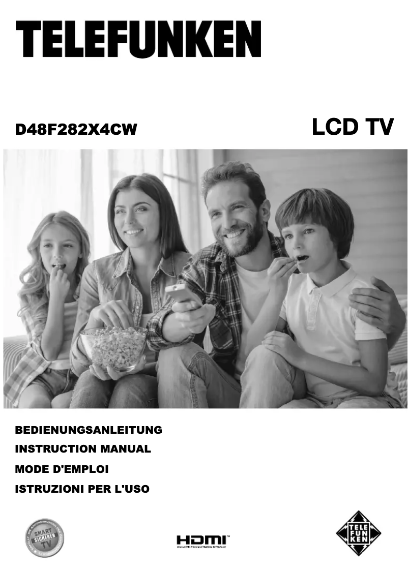 Image de la première page du manuel de l'appareil D48F282X4CW
