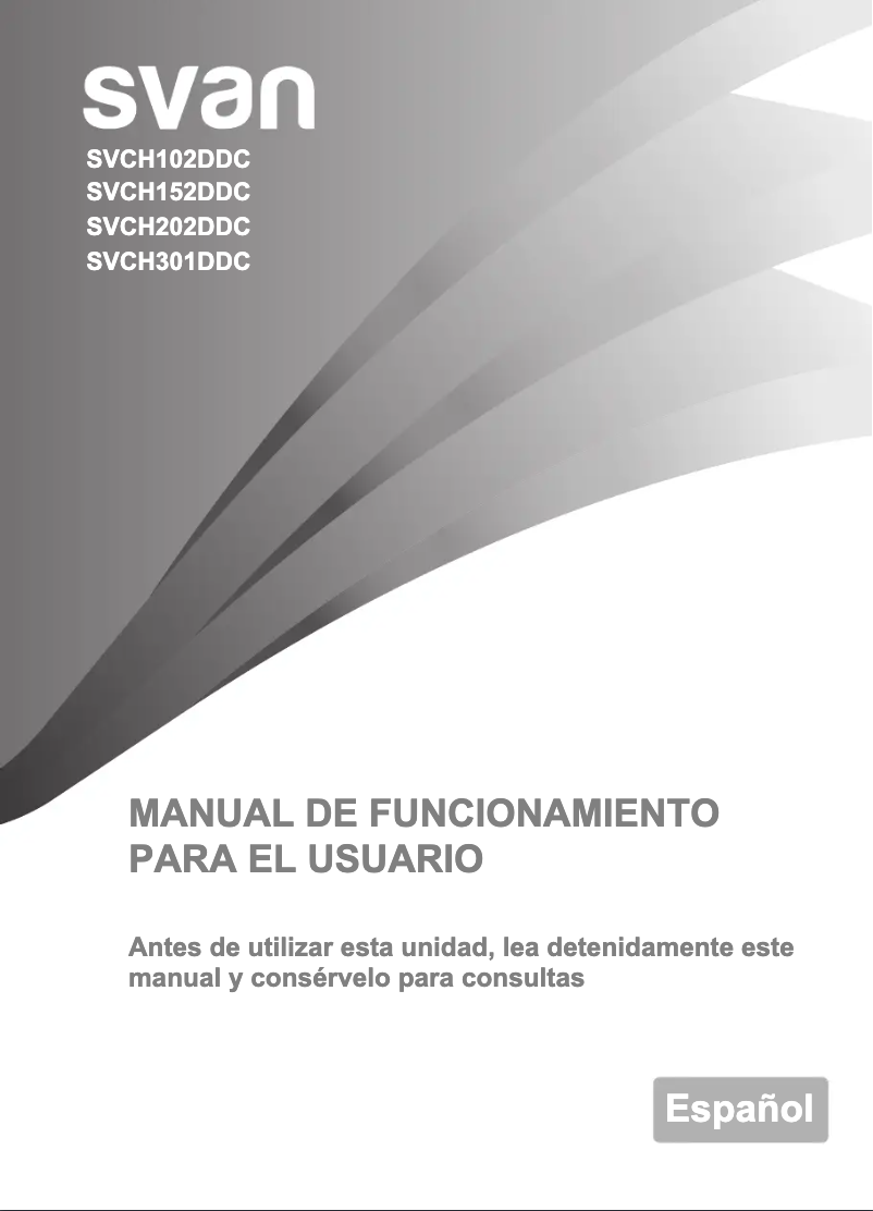 Página 1 del manual Manual de usuario SVAN SVCH202DDC