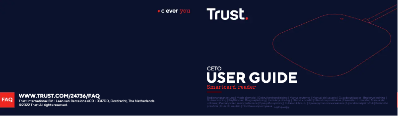 Page 1 de la notice Manuel utilisateur Trust Ceto