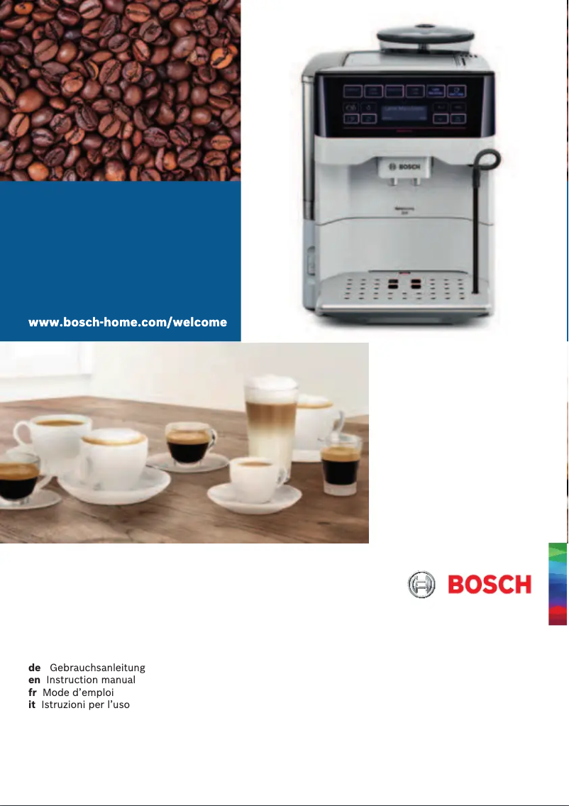 Page n°1 - Manuel utilisateur Bosch VeroAroma 300 TES60351DE