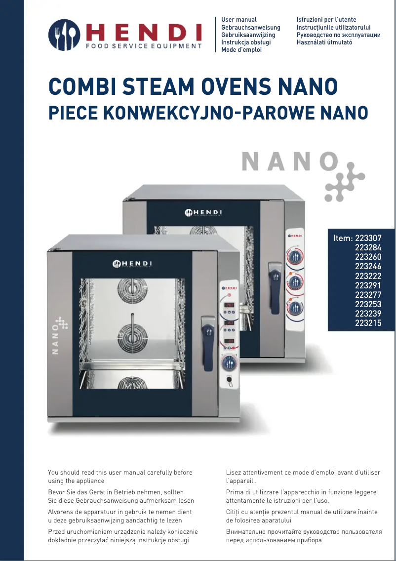 Página 1 del manual Manual de usuario Hendi 223307