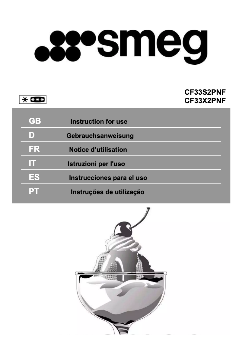 Page n°1 - Manuel utilisateur Smeg CF33X2PNF