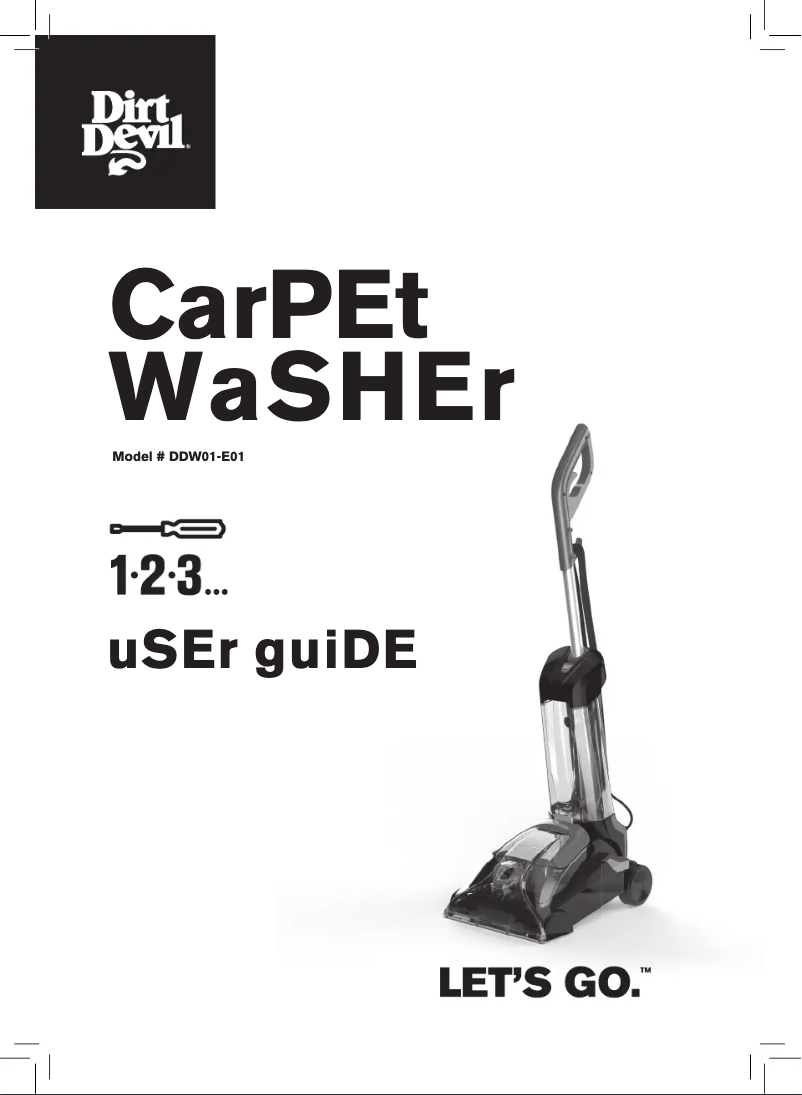 Page 1 de la notice Manuel utilisateur Dirt Devil DDW01-E01
