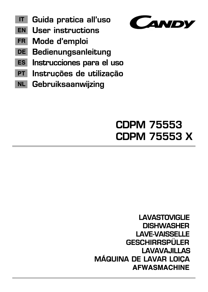 Image de la première page du manuel de l'appareil CDPM 75553 X