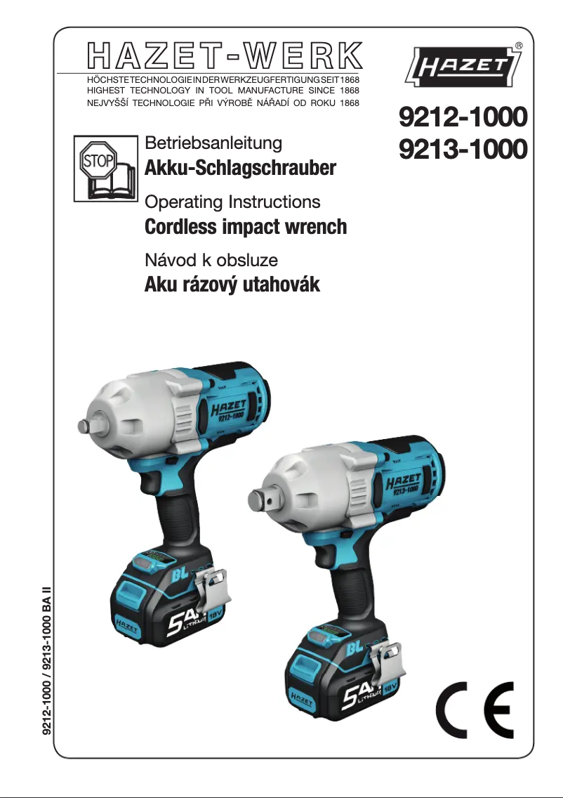 Image de la première page du manuel de l'appareil 9212-1000