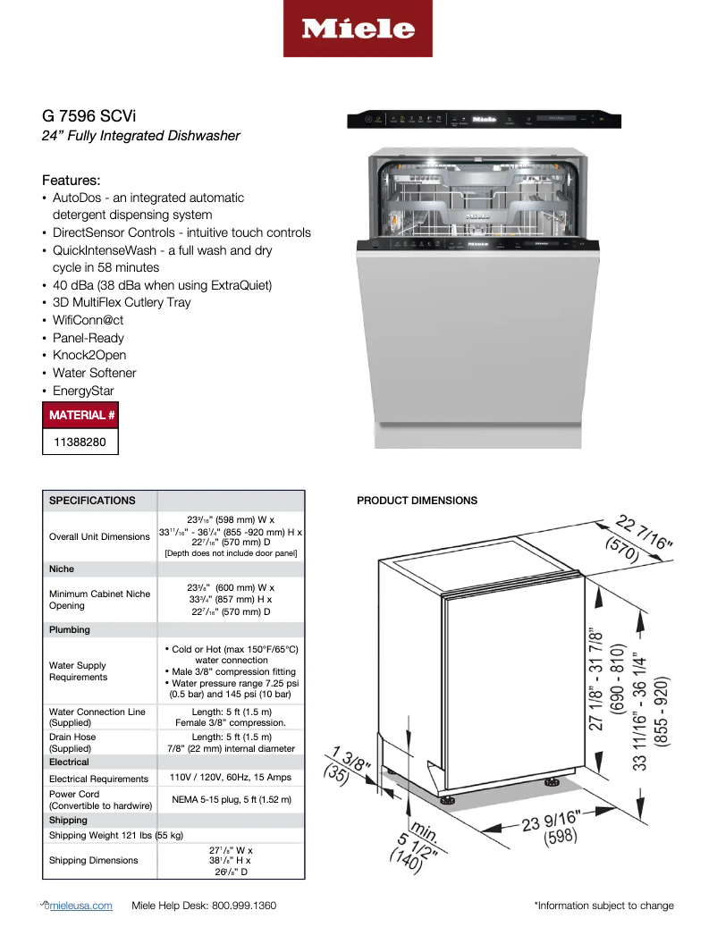 Image de la première page du manuel de l'appareil G 7596 SCVi