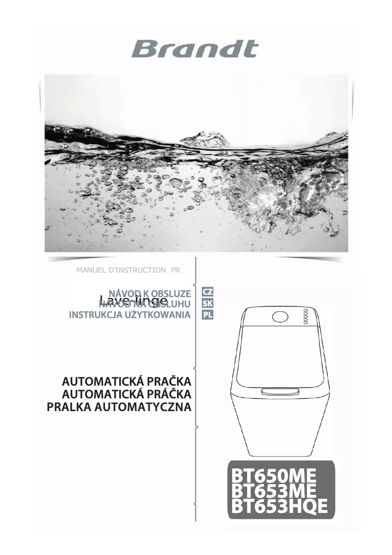 Página 1 del manual Manual de usuario Brandt BT600ME