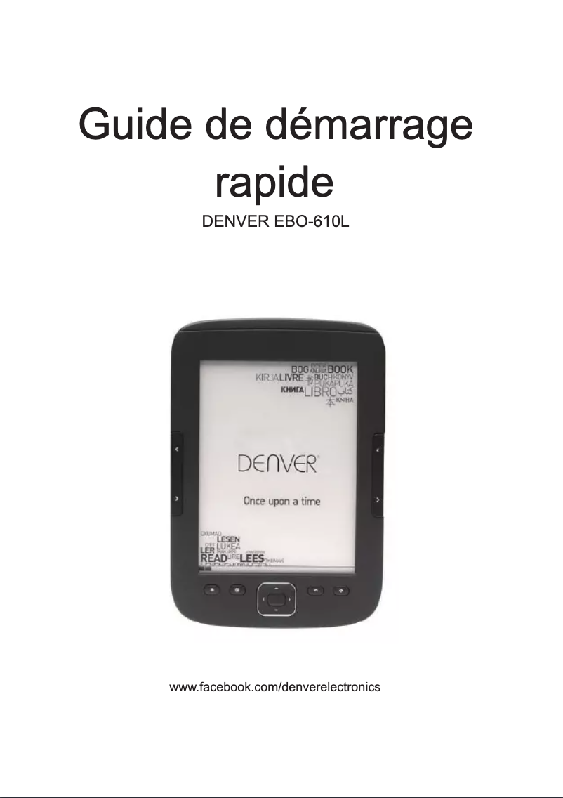 Image de la première page du manuel de l'appareil EBO-610L