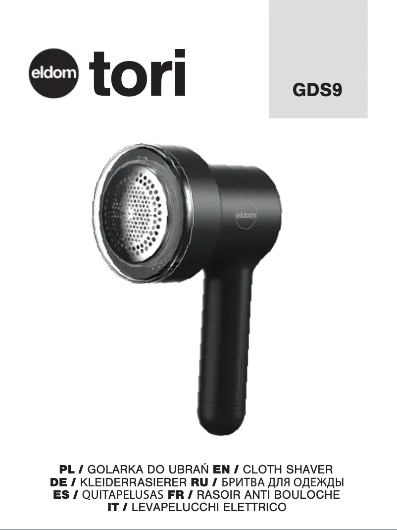 Page n°1 - Manuel utilisateur Eldom TORI GDS9