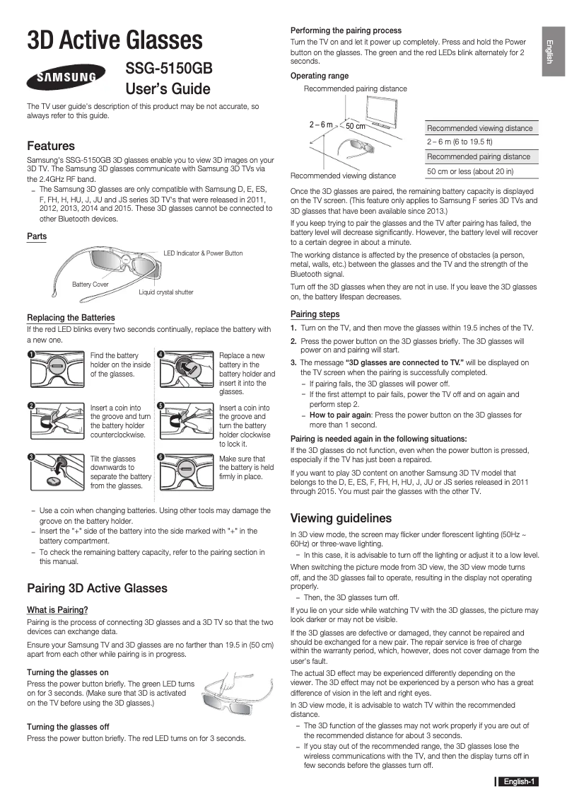 Page n°1 - Manuel utilisateur Samsung SSG-5150GB