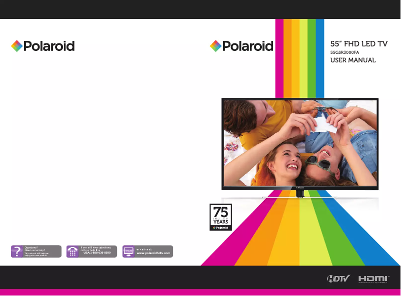 Image de la première page du manuel de l'appareil 55GSR3000FA