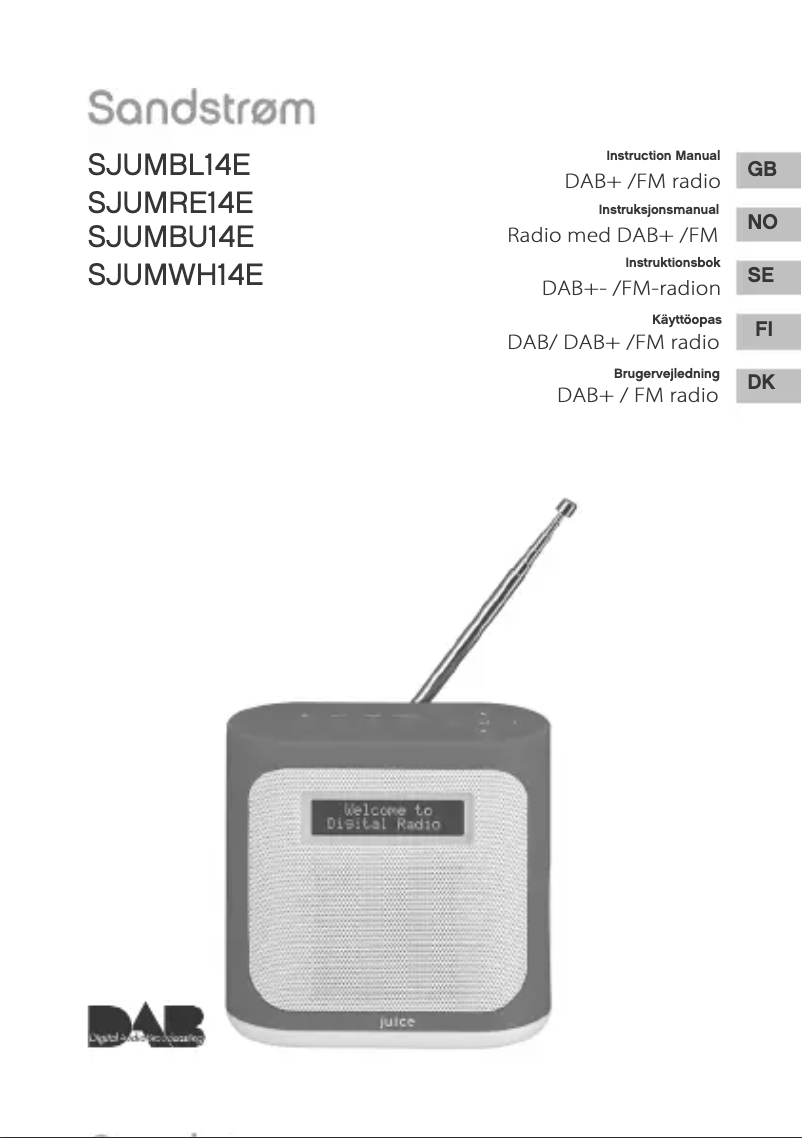 Page 1 de la notice Manuel utilisateur Sandstrøm SJUMBU14E