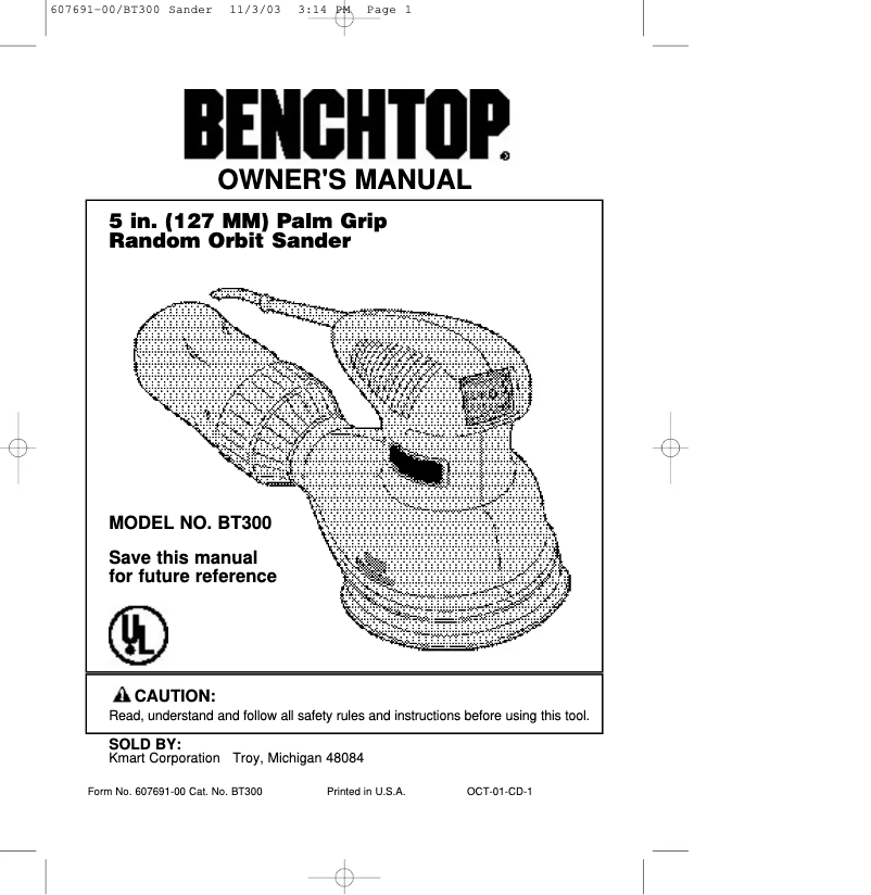 Page n°1 - Manuel utilisateur Black & Decker BT300