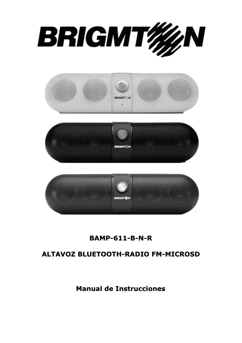 Imagen de la primera página del manual del dispositivo BAMP-611-R