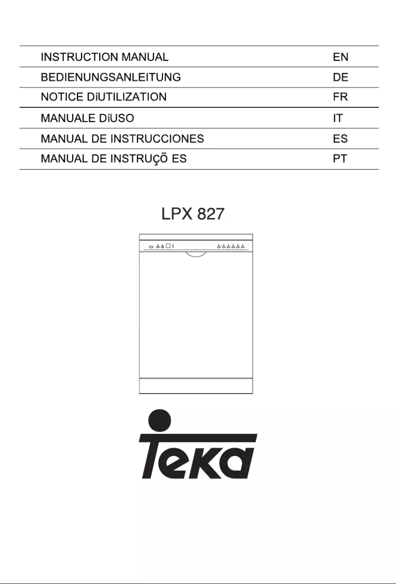 Page n°1 - Manuel utilisateur Teka LPX 827