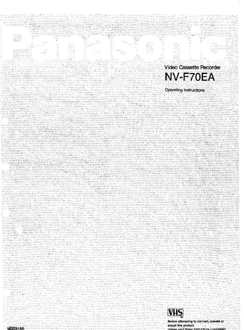 Image de la première page du manuel de l'appareil NV-F70