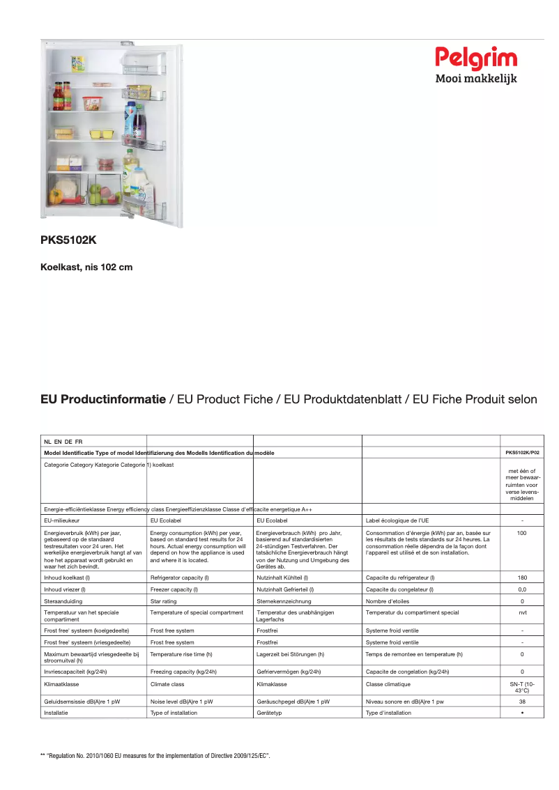 Image de la première page du manuel de l'appareil PKS5102K