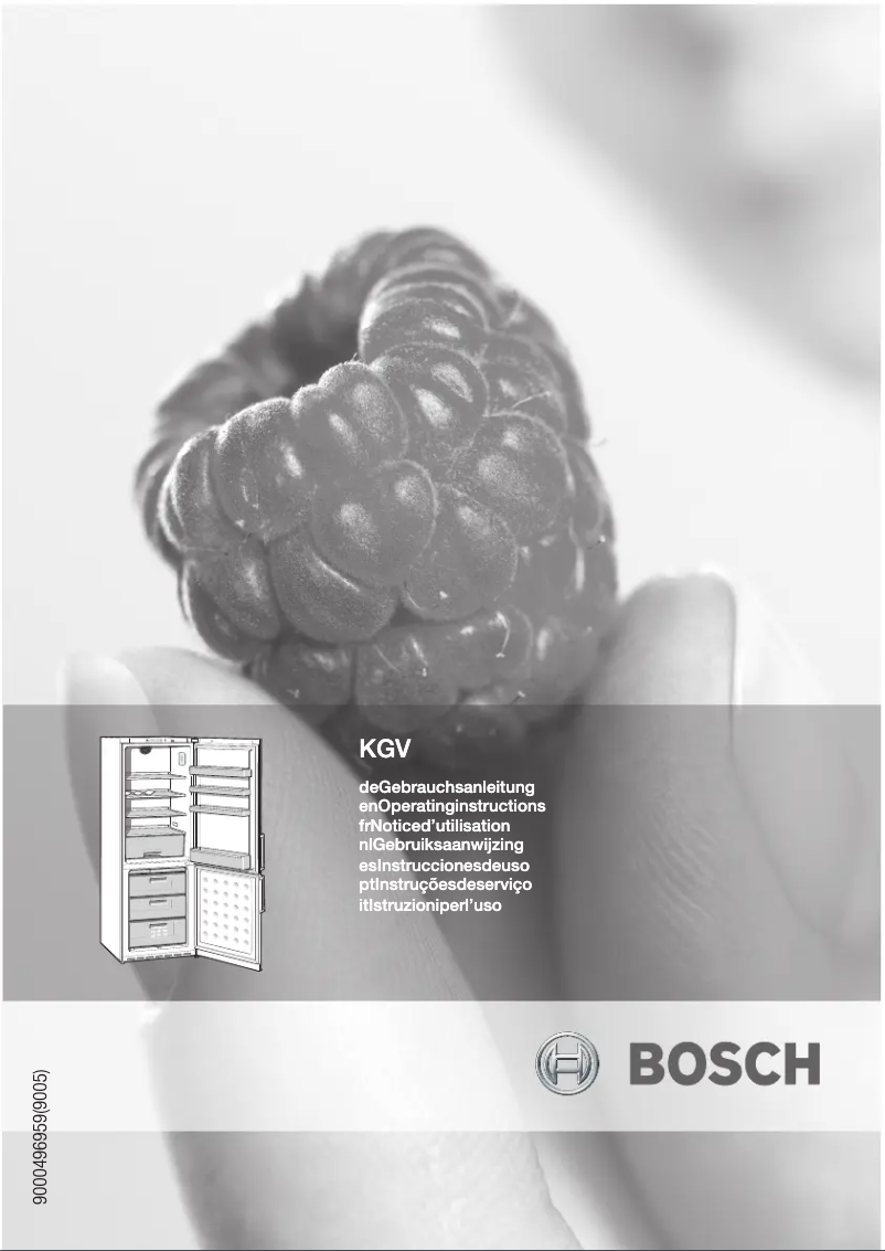 Page n°1 - Manuel utilisateur Bosch KGV33X08