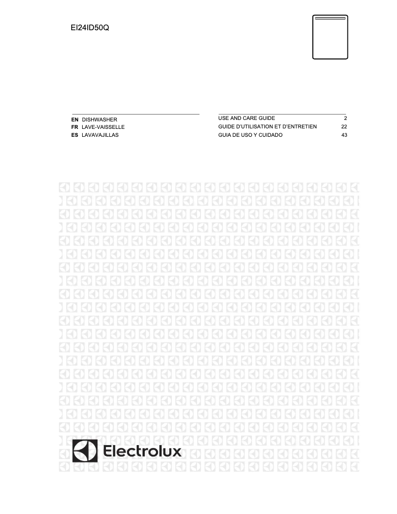 Page 1 de la notice Manuel utilisateur Electrolux EI24ID50QS