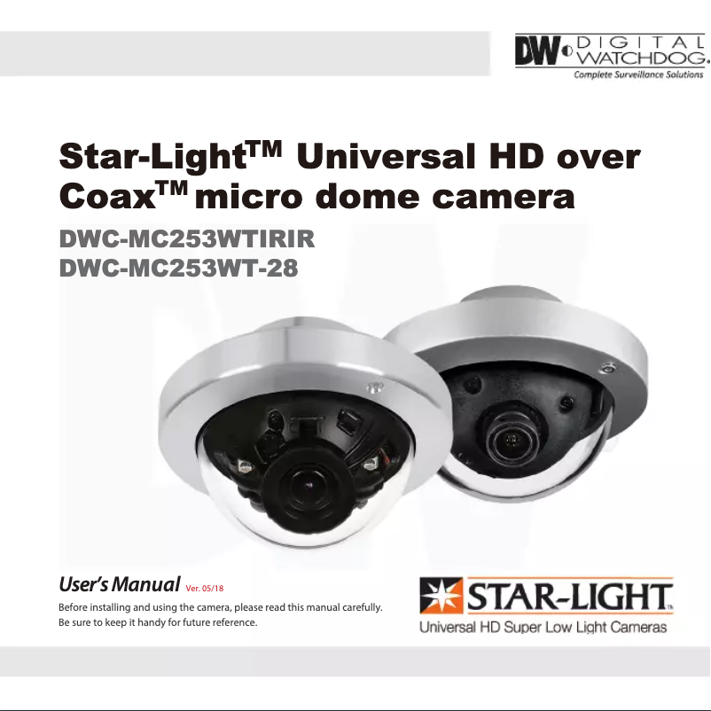Image de la première page du manuel de l'appareil Star-Light DWC-MC253W-28