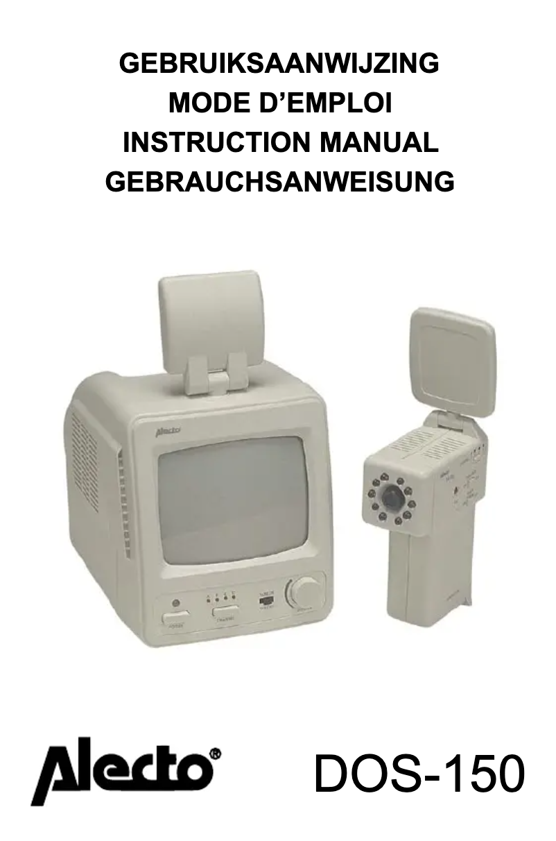Page n°1 - Manuel utilisateur Alecto DOS-150