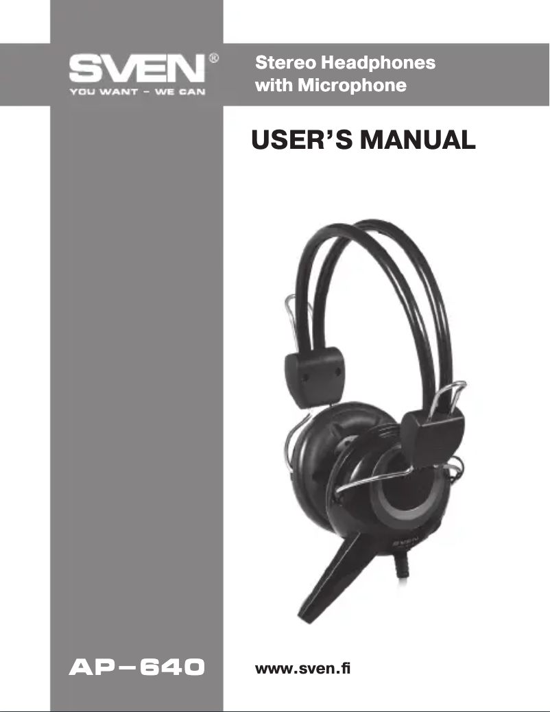 Image de la première page du manuel de l'appareil AP-640