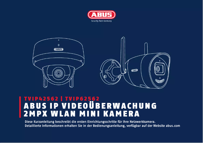 Page n°1 - Guide d'installation Abus TVIP42562