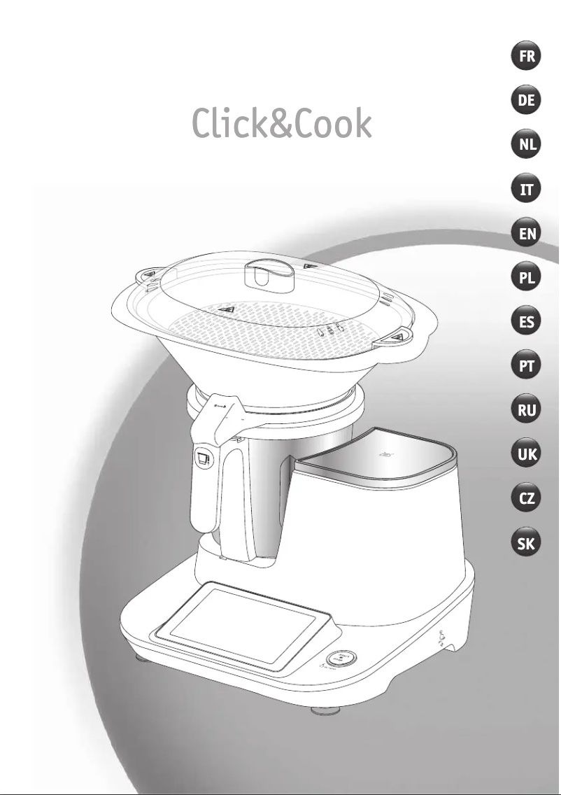 Image de la première page du manuel de l'appareil Click & Cook FE5061
