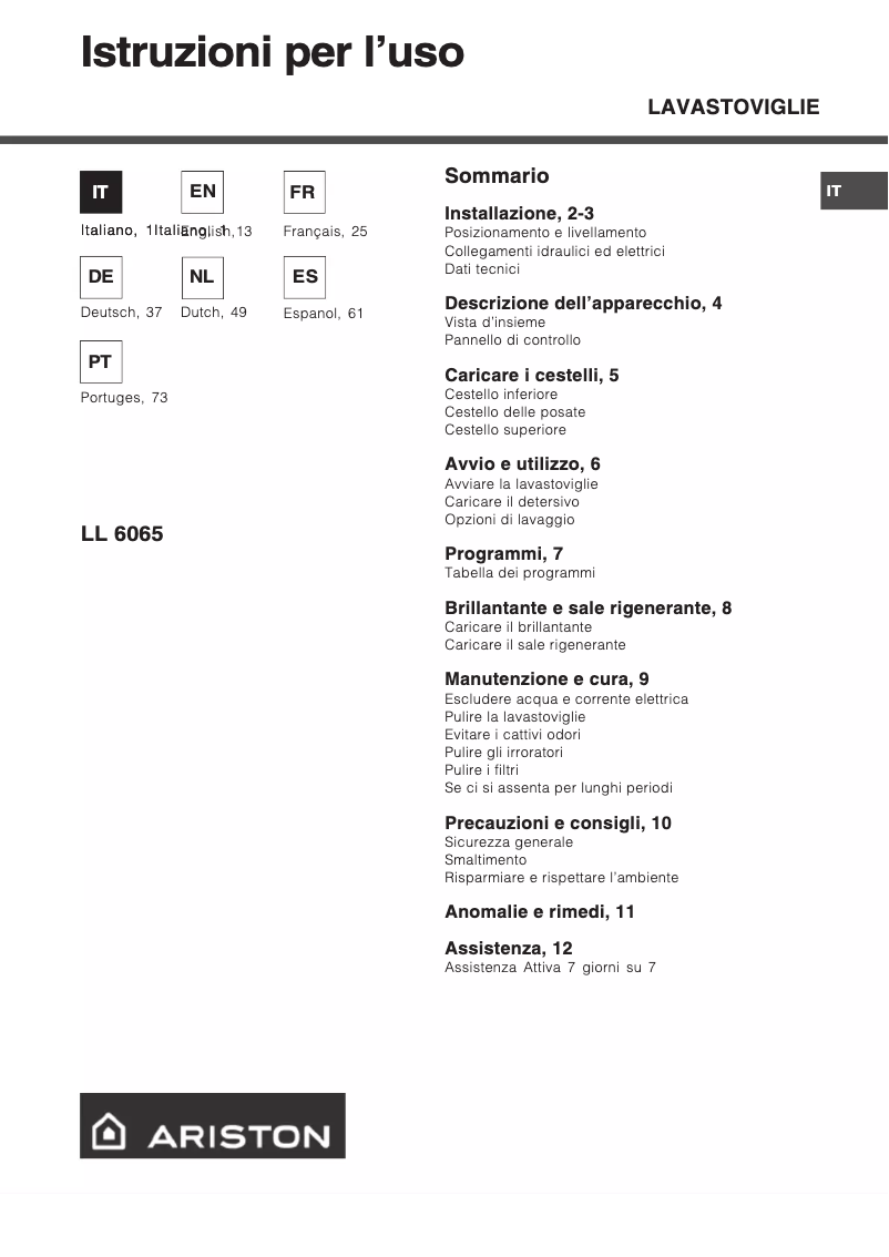 Image de la première page du manuel de l'appareil LL 6065 eu