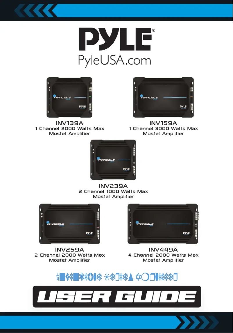 Page 1 of the manual User Manual Pyle INV139A
