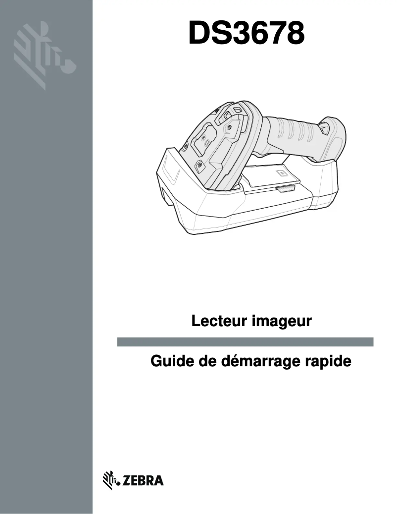 Page 1 de la notice Guide de démarrage rapide Zebra DS3678