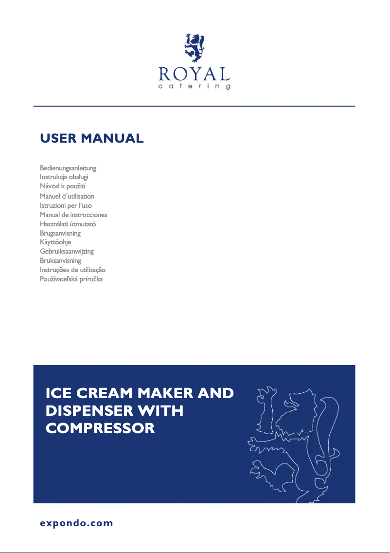 Page 1 de la notice Manuel utilisateur Royal Catering RC-ICMD15