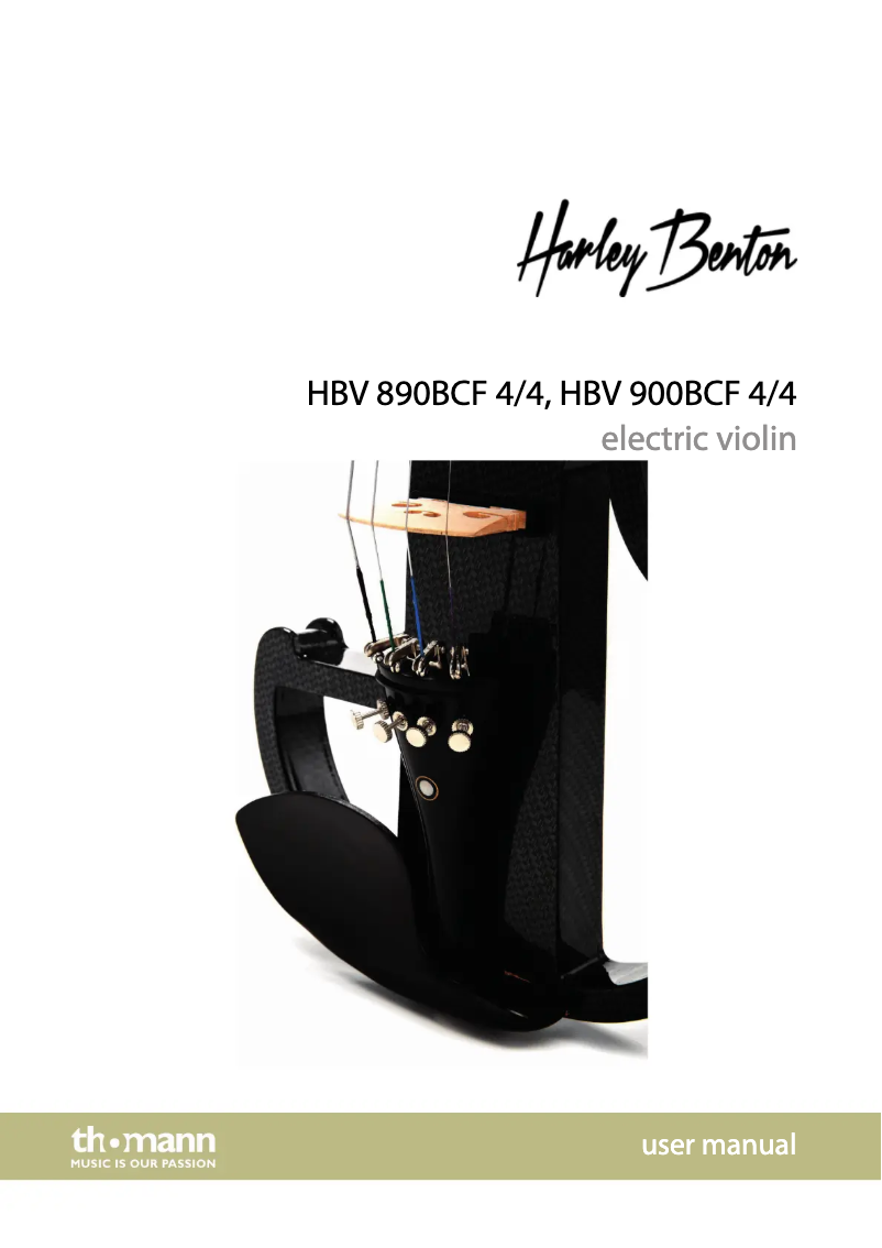 Page 1 de la notice Manuel utilisateur Harley Benton HBV 900BCF