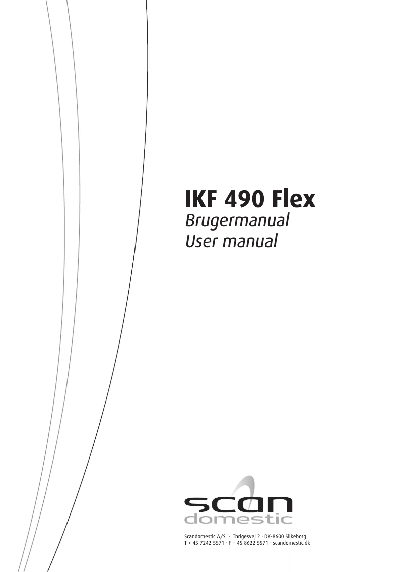 Page 1 de la notice Manuel utilisateur Scandomestic IKF 490 Flex