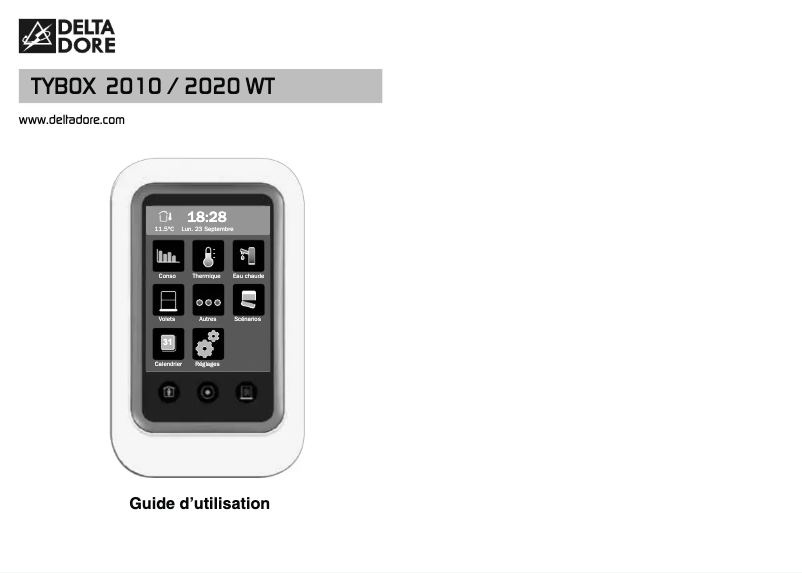 Page 1 de la notice Manuel utilisateur Delta Dore Tybox 2010 WT