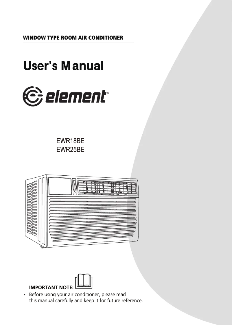 Página 1 del manual Manual de usuario Element EWR25BE