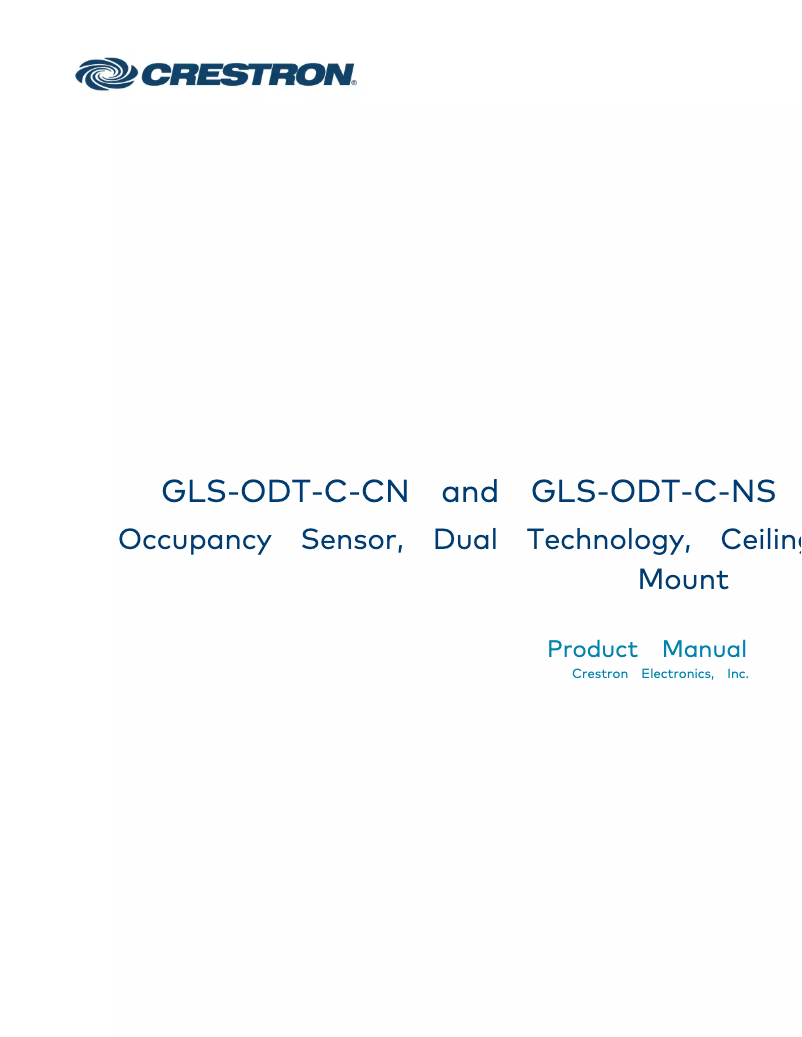 Image de la première page du manuel de l'appareil GLS-ODT-C-CN