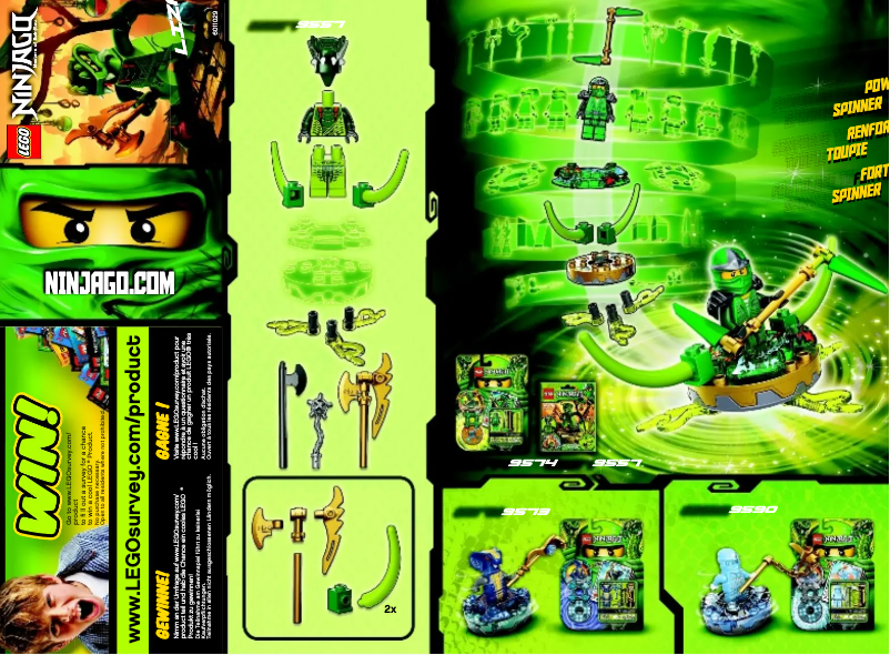 Image de la première page du manuel de l'appareil Ninjago 9557