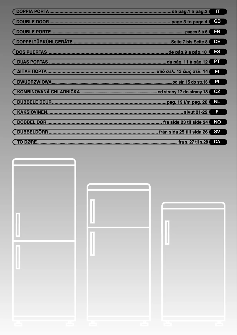 Page 1 de la notice Manuel utilisateur Candy CFD 2430 A