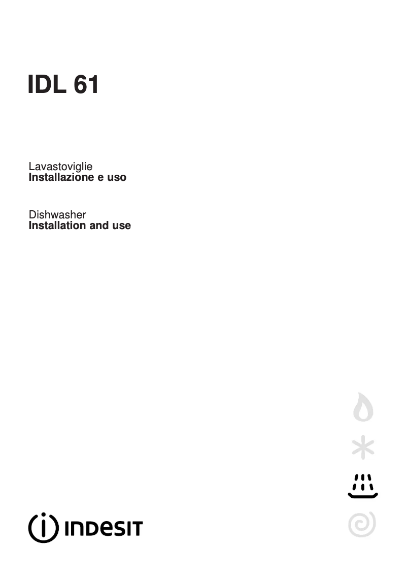 Page n°1 - Manuel utilisateur Indesit IDL 61 IT.2