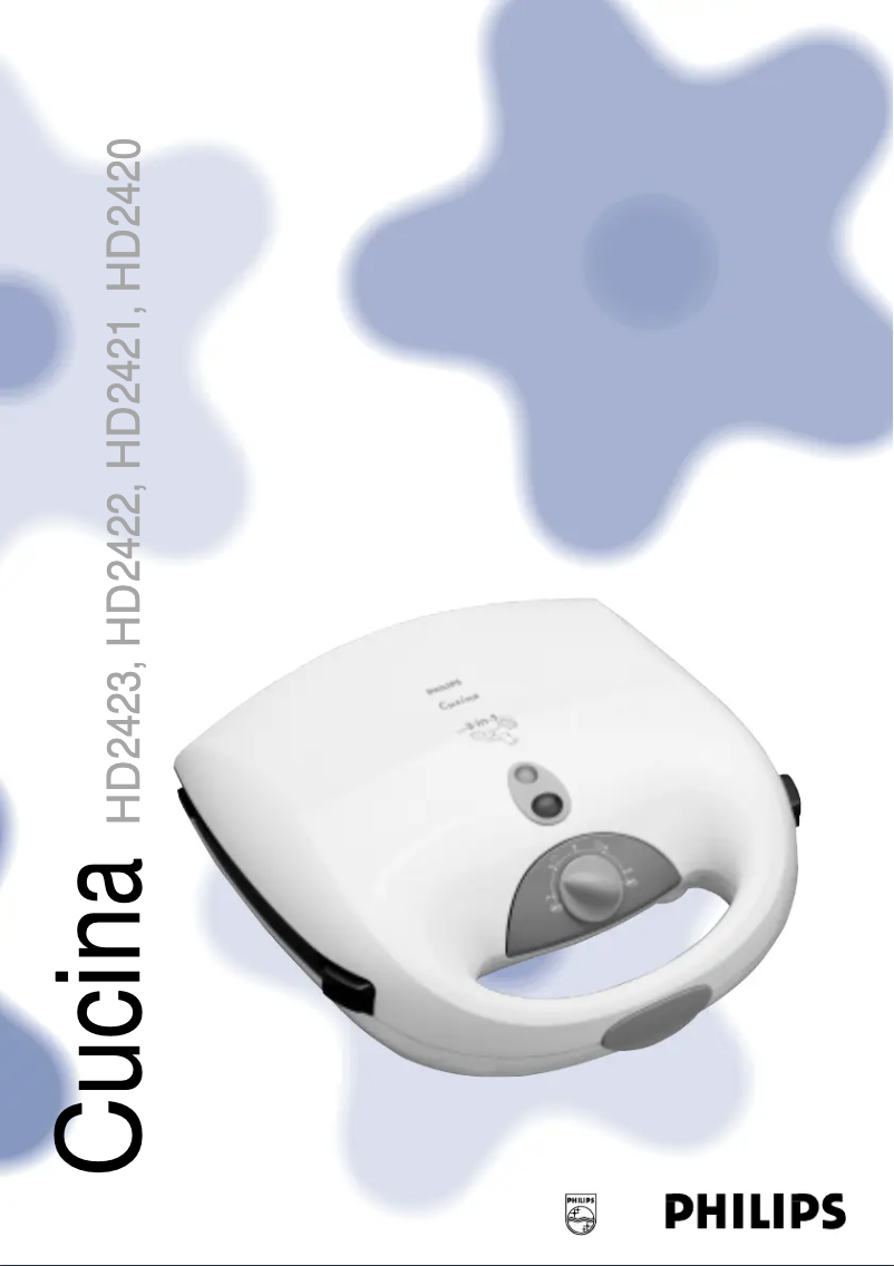 Image de la première page du manuel de l'appareil Cucina HD2420